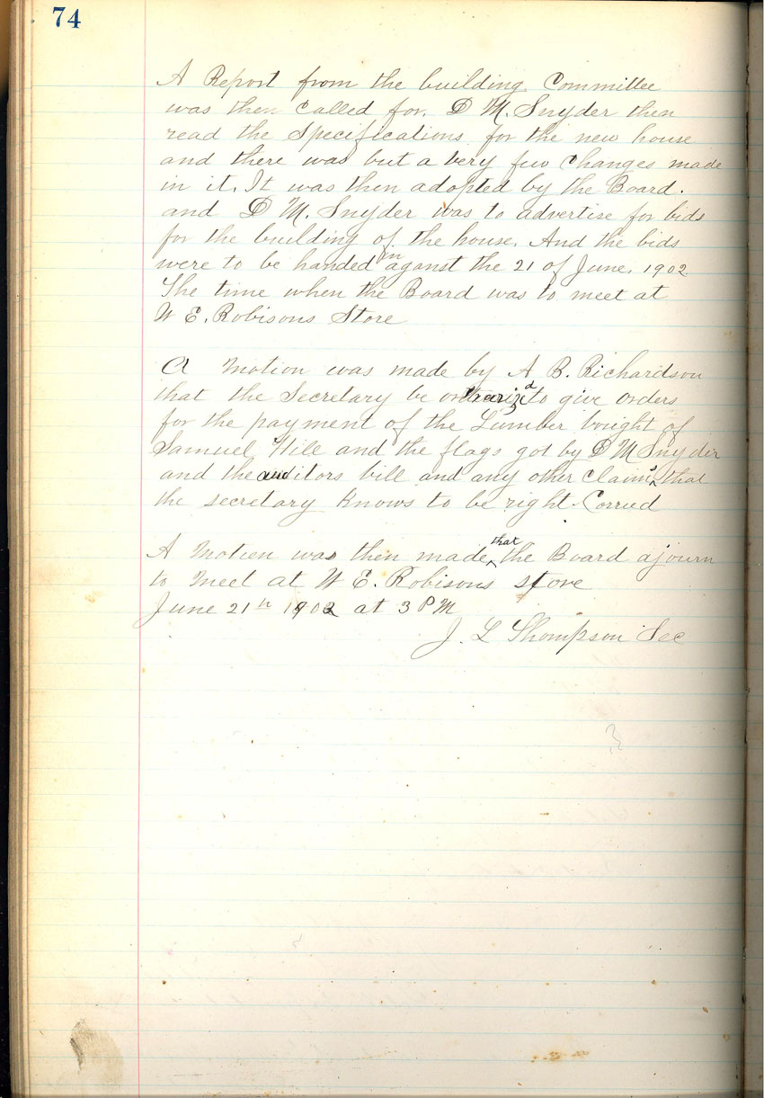 minute book